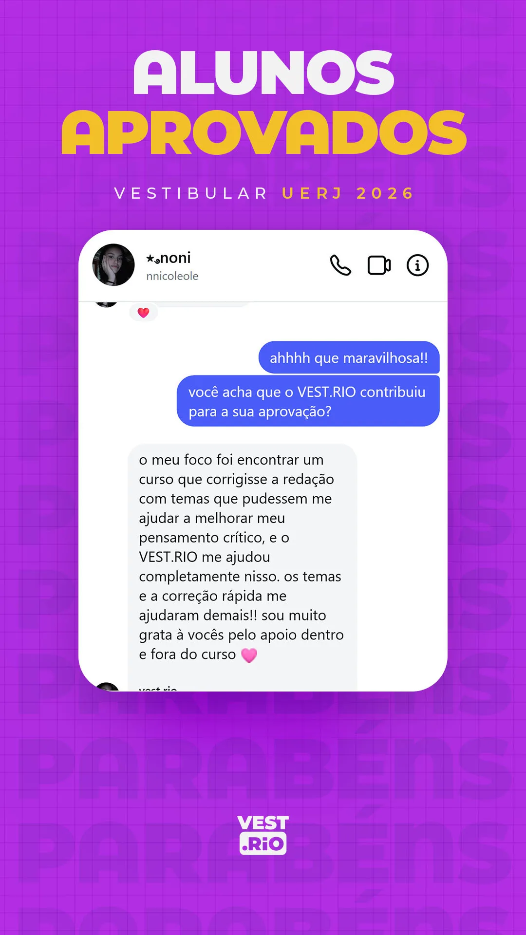 Depoimento de Nicole