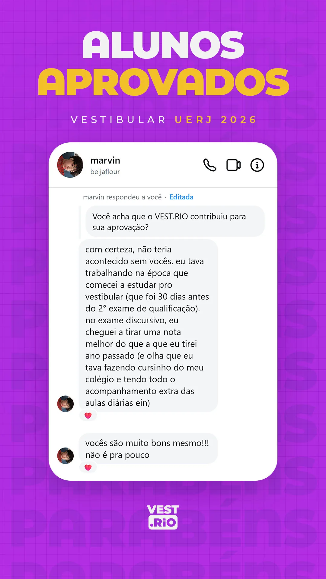 Depoimento de Marvin