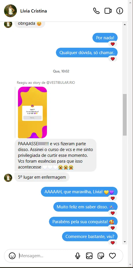 Depoimento de aluno 3