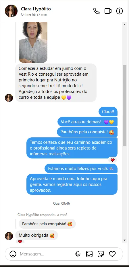 Depoimento de aluno 4