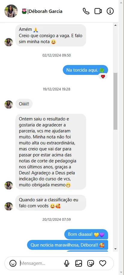 Depoimento de aluno 5