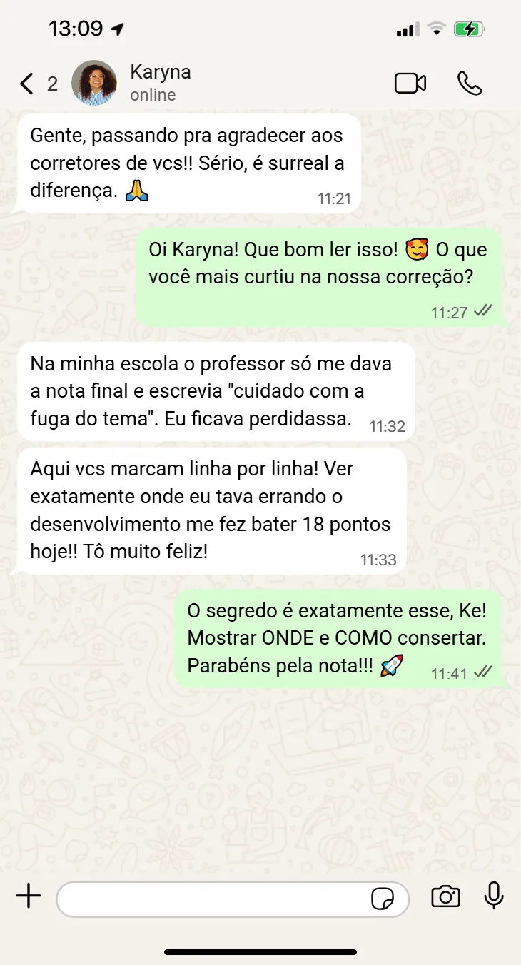 Depoimento Redação 1