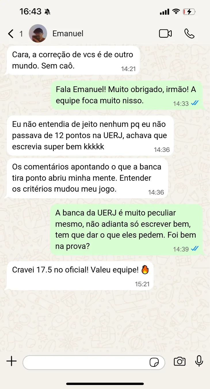 Depoimento Redação 3