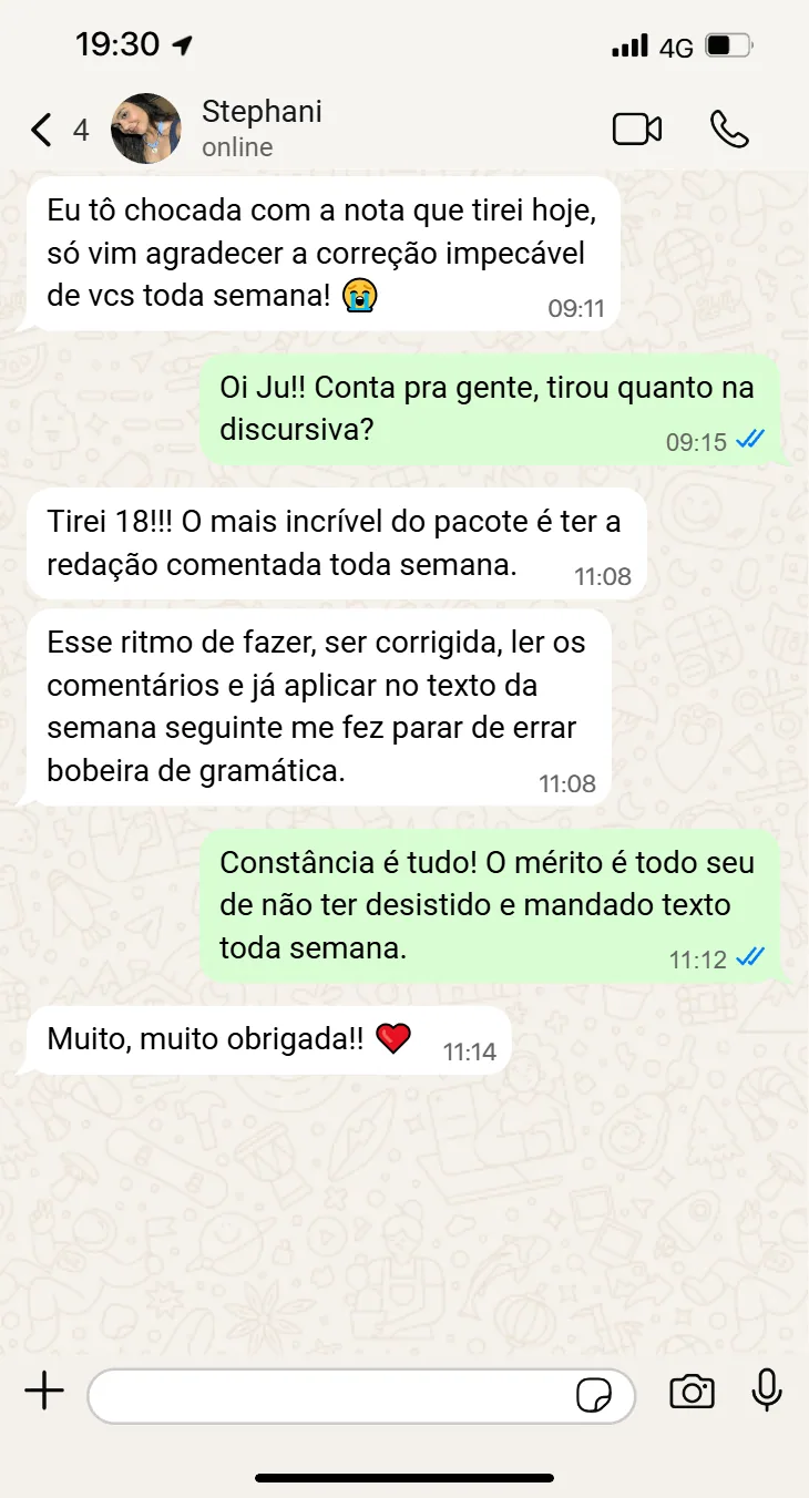 Depoimento Redação 4